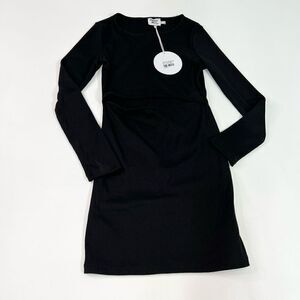 Princess Polly Mini Dress Womens Black US 6 Classic Cut-out Long Sleeve NWT